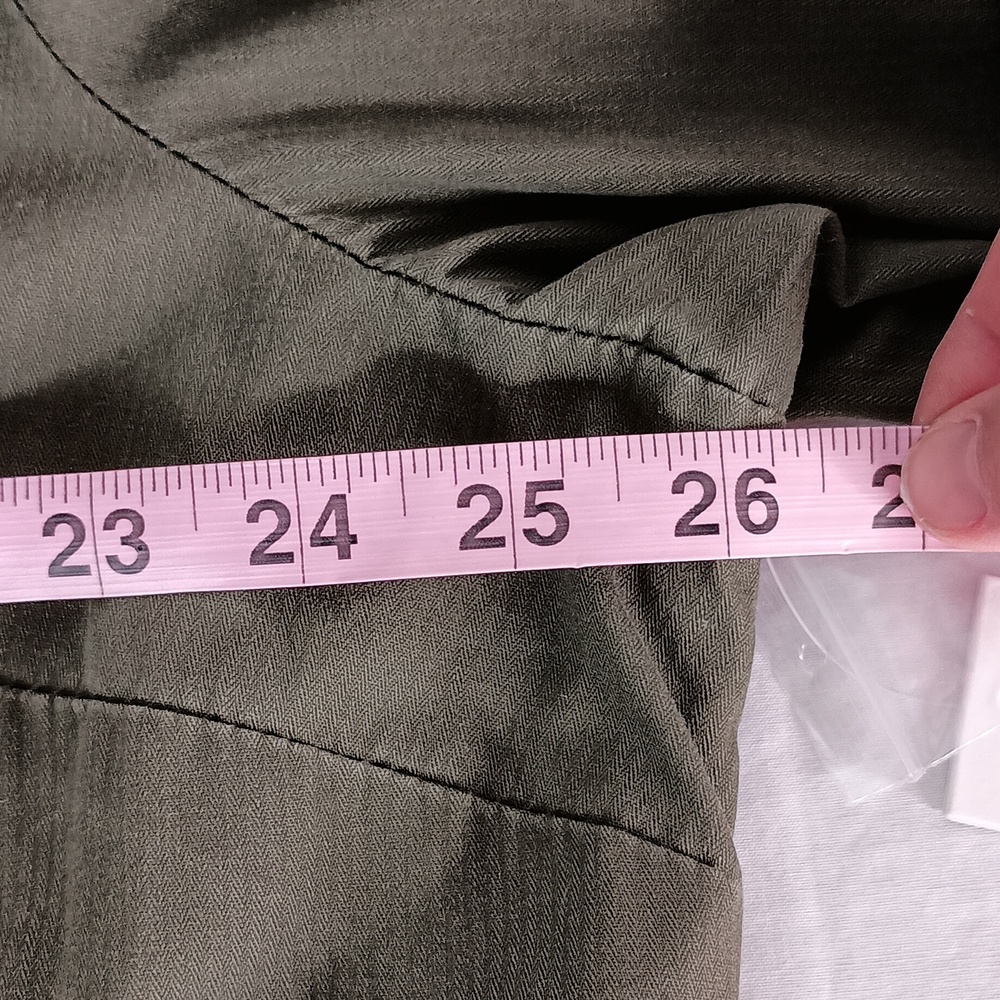 Calvin Klein Women’s Studded Full Zip 3/4 Roll Sleeve Military Jacket Indie - Picture 10 of 14